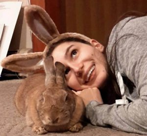 Julia and her Bunny- Julia's Fund Pediatric Multiple sclerosis